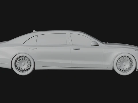 Luxury Sedan Car Model Design 2 - 3D Print Model 3D Print Model