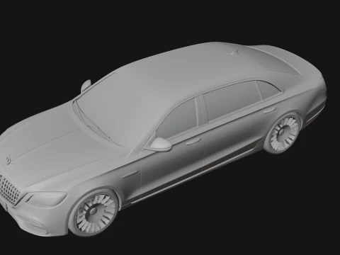 Luxury Sedan Car Model Design 2 - 3D Print Model 3D Print Model