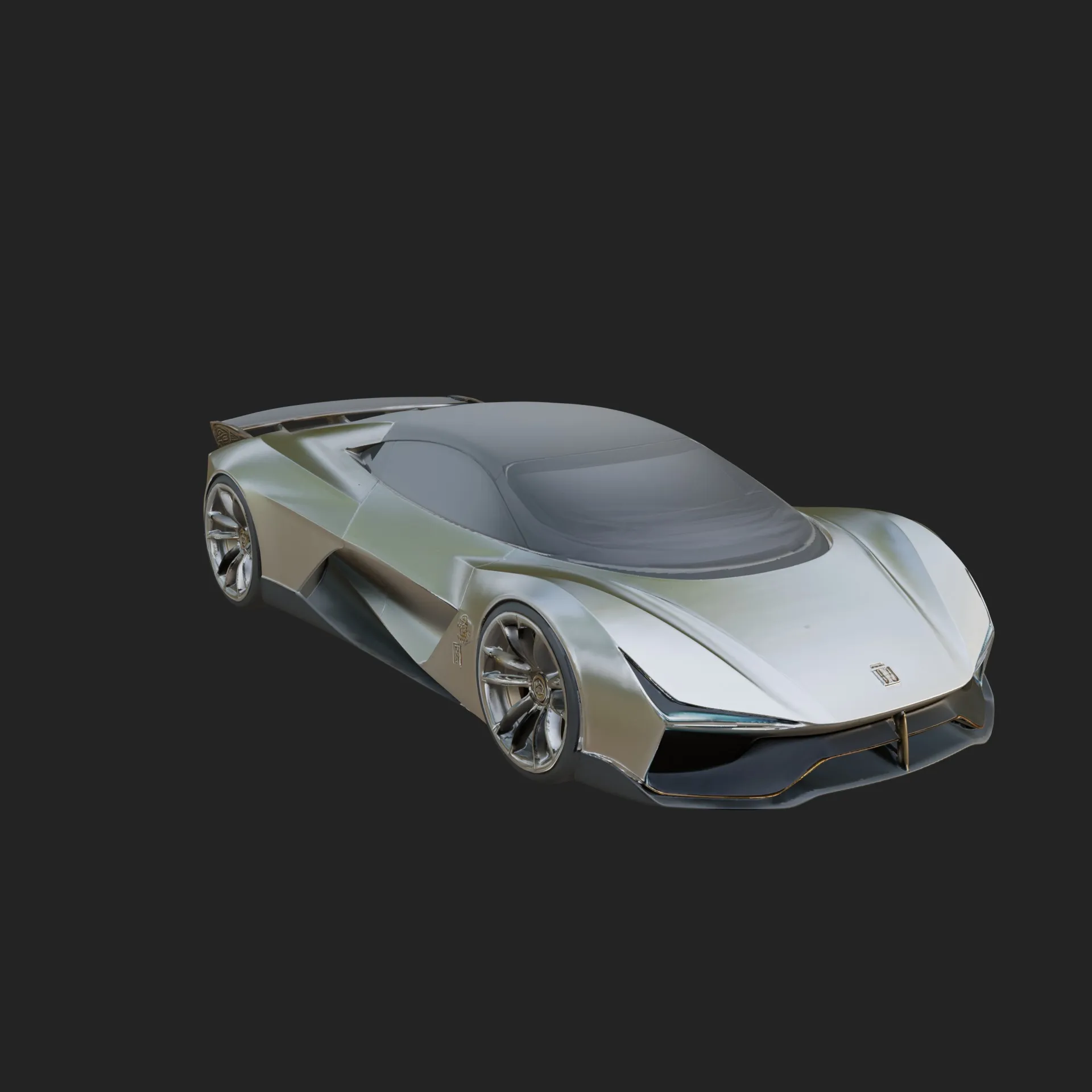 Concept Hypercar Model Design 3 - 3D Print Model 3D Print Model .c4d .max .obj .3ds .fbx .stl .blend 