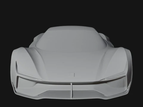 Concept Hypercar Model Design 3 - 3D Print Model 3D Print Model