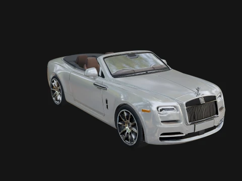 Luxury Convertible Car Model Design 4 - 3D Print Model 3D Druckmodell
