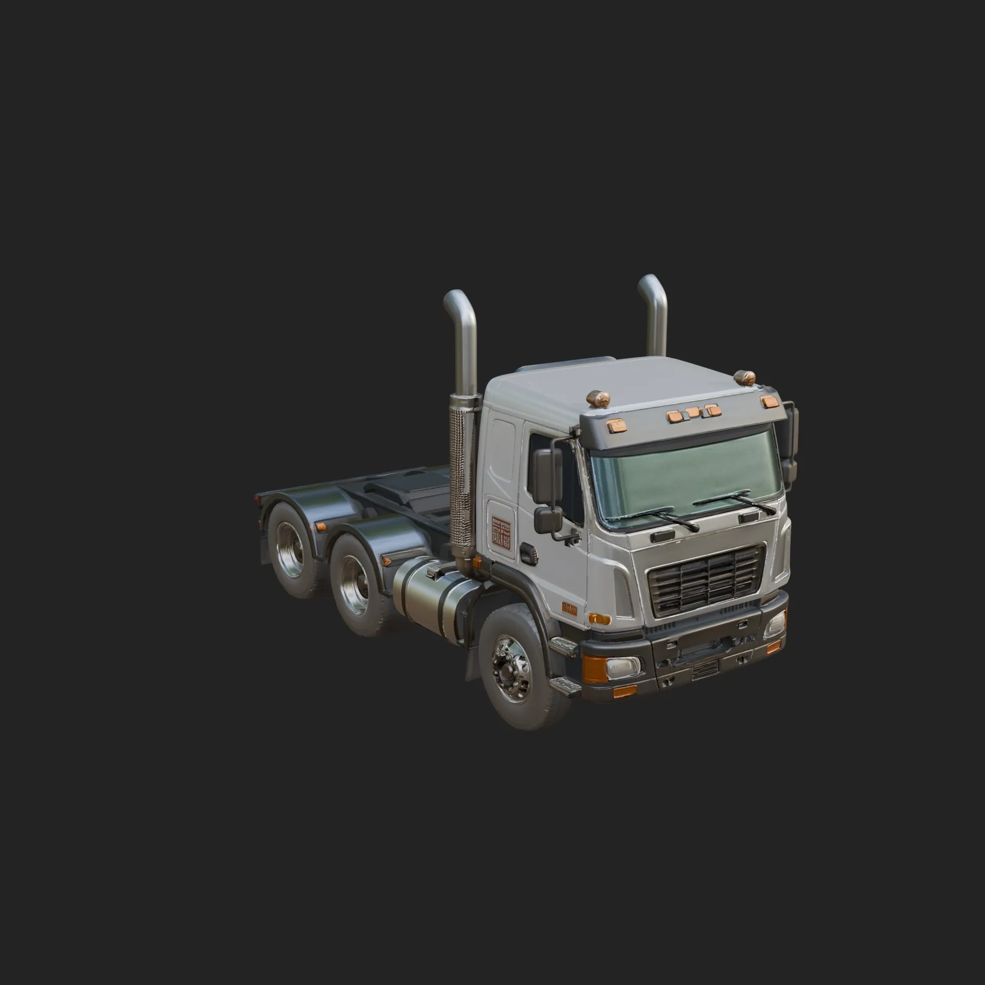 Semi Truck Model Design 7 - 3D Print Model 3D Print Model .c4d .max .obj .3ds .fbx .stl .blend 