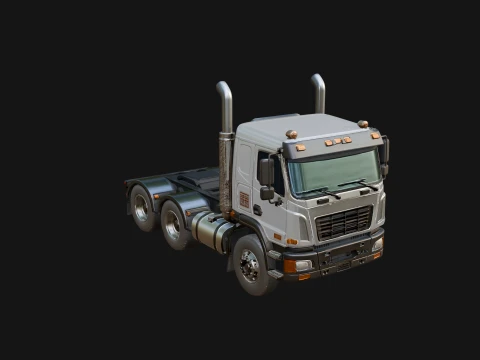 Semi Truck Model Design 7 - 3D Print Model 3D Druckmodell