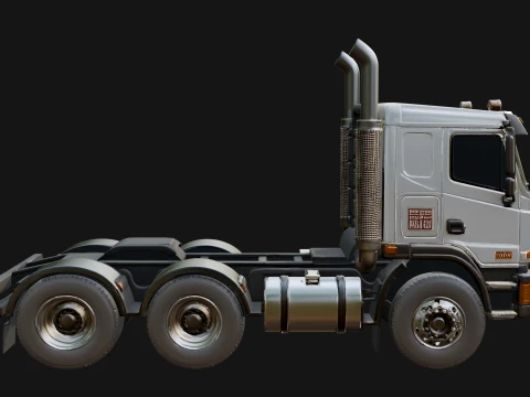 Semi Truck Model Design 7 - 3D Print Model 3D Print Model