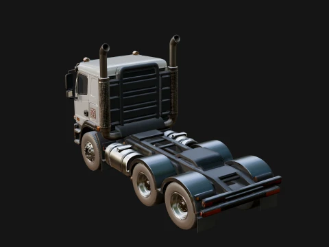 Semi Truck Model Design 7 - 3D Print Model 3D Print Model