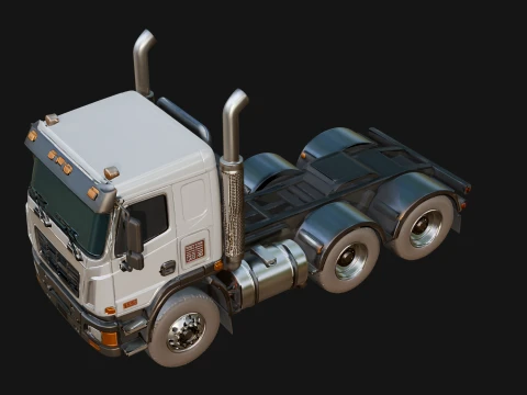 Semi Truck Model Design 7 - 3D Print Model 3D Print Model