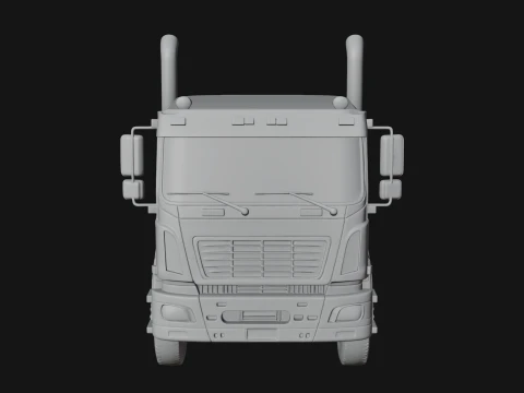 Semi Truck Model Design 7 - 3D Print Model 3D Print Model