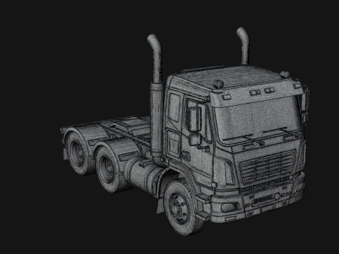 Semi Truck Model Design 7 - 3D Print Model 3D Print Model