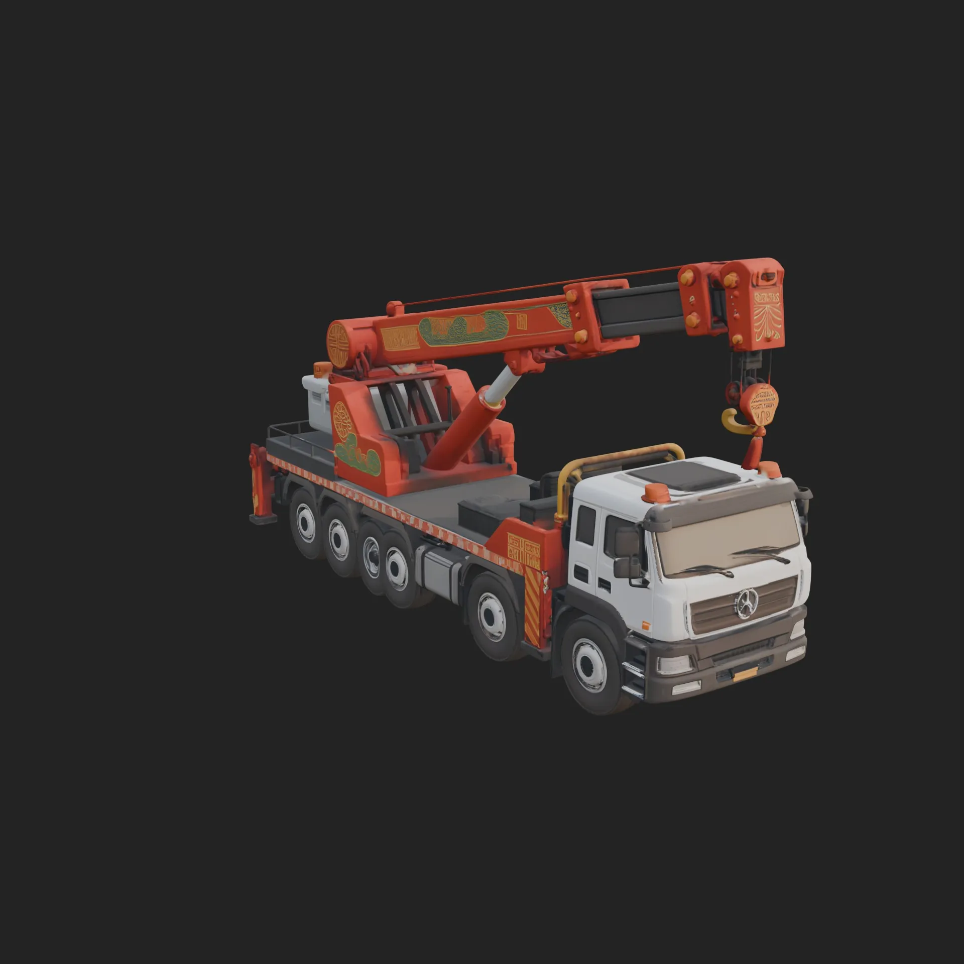 Tow Truck Model Design 8 - 3D Print Model 3D Print Model .c4d .max .obj .3ds .fbx .stl .blend