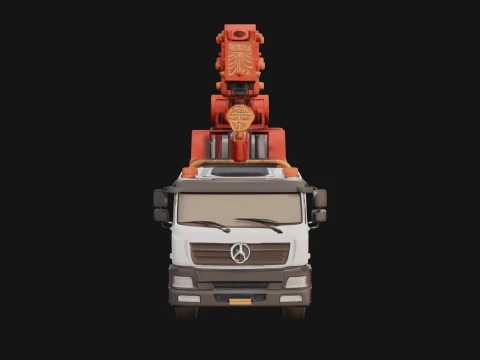 Tow Truck Model Design 8 - 3D Print Model 3D Print Model