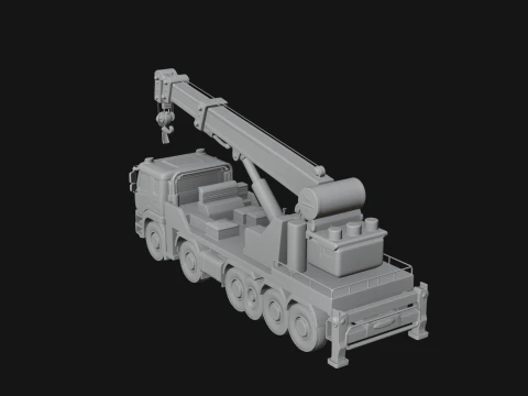 Tow Truck Model Design 8 - 3D Print Model 3D Print Model