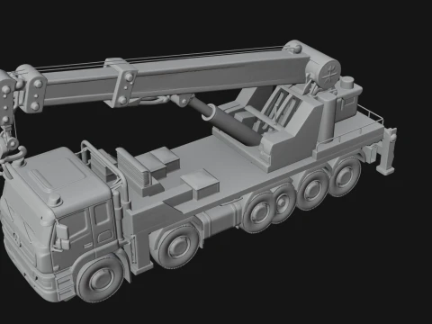 Tow Truck Model Design 8 - 3D Print Model 3D Print Model