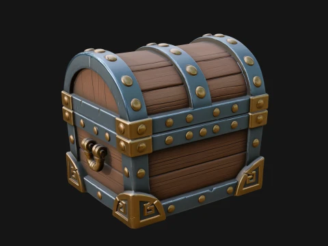Treasure Chest Model Design 13 - 3D Print Model 3D Print Model