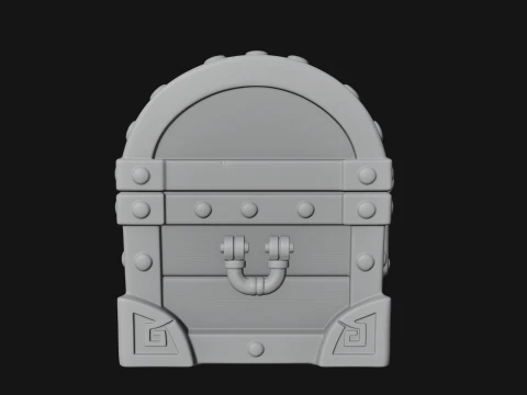 Treasure Chest Model Design 13 - 3D Print Model 3D Print Model