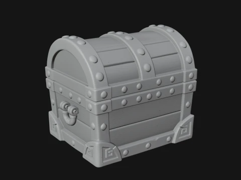 Treasure Chest Model Design 13 - 3D Print Model 3D Print Model
