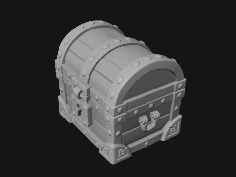 Treasure Chest Model Design 13 - 3D Print Model 3D Print Model