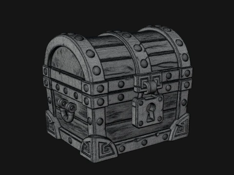 Treasure Chest Model Design 13 - 3D Print Model 3D Print Model
