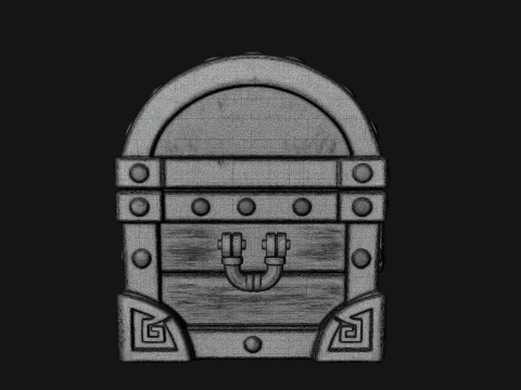 Treasure Chest Model Design 13 - 3D Print Model 3D Print Model