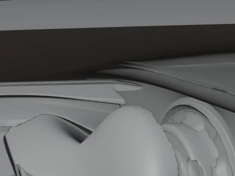 Concept Hypercar Model Design 4 - 3D Print Model 3D Print Model