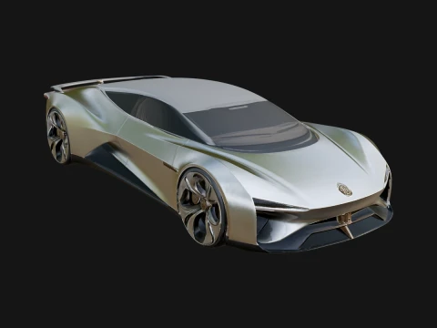 Concept Hypercar Model Design 4 - 3D Print Model 3D 프린트 모델