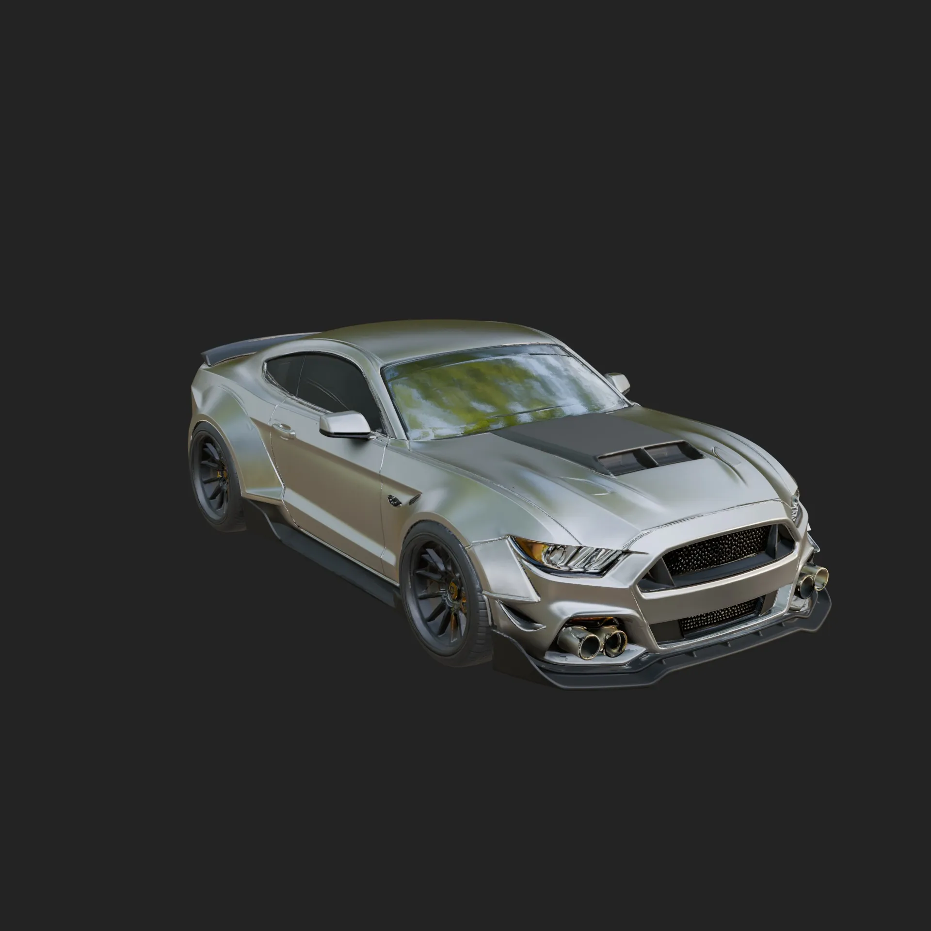 Classic Muscle Car Model Design 10 - 3D Print Model 3D Print Model .c4d .max .obj .3ds .fbx .stl .blend 