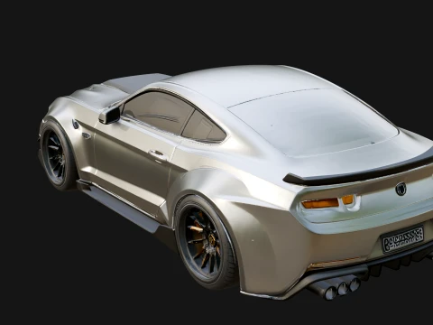 Classic Muscle Car Model Design 10 - 3D Print Model 3D Print Model
