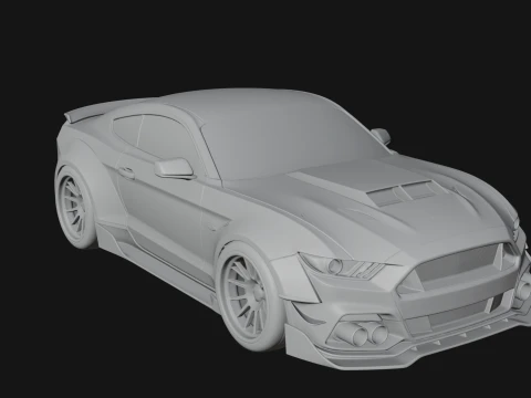 Classic Muscle Car Model Design 10 - 3D Print Model 3D Print Model