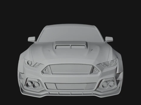 Classic Muscle Car Model Design 10 - 3D Print Model 3D Print Model