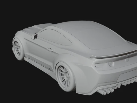 Classic Muscle Car Model Design 10 - 3D Print Model 3D Print Model