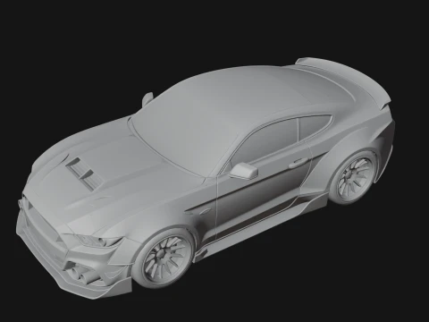 Classic Muscle Car Model Design 10 - 3D Print Model 3D Print Model