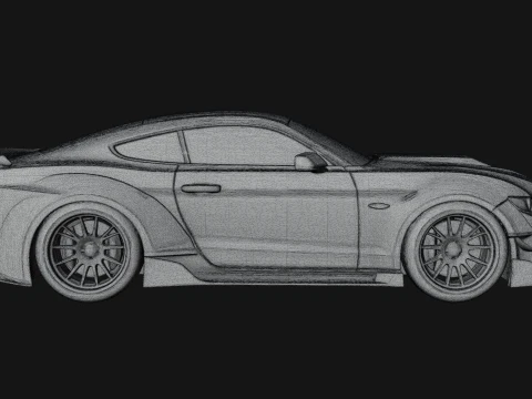 Classic Muscle Car Model Design 10 - 3D Print Model 3D Print Model
