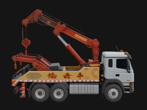 Tow Truck Model Design 9 - 3D Print Model 3D Print Model