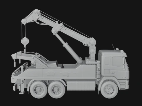 Tow Truck Model Design 9 - 3D Print Model 3D Print Model