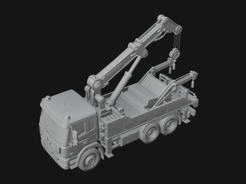 Tow Truck Model Design 9 - 3D Print Model 3D Print Model