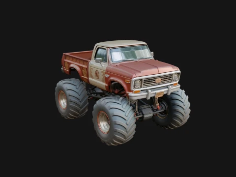 Monster Truck Model Design 10 - 3D Print Model 3D Print Model