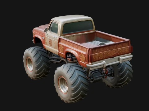 Monster Truck Model Design 10 - 3D Print Model 3D Print Model