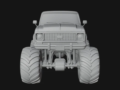 Monster Truck Model Design 10 - 3D Print Model 3D Print Model
