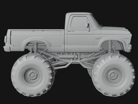 Monster Truck Model Design 10 - 3D Print Model 3D Print Model