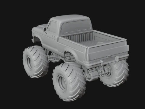 Monster Truck Model Design 10 - 3D Print Model 3D Print Model