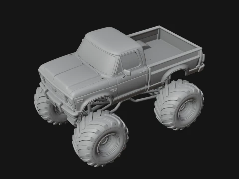 Monster Truck Model Design 10 - 3D Print Model 3D Print Model