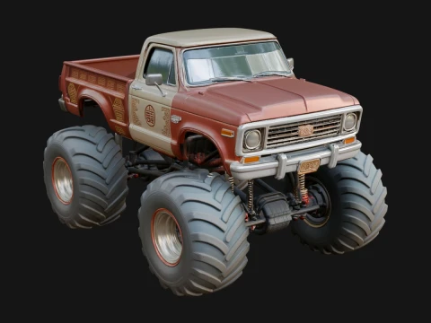 Monster Truck Model Design 10 - 3D Print Model 3D Print Model