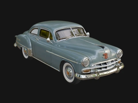 Vintage Sedan Car Model Design 4 - 3D Print Model 3D Print Model