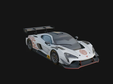Racing Sports Car Model Design 13 - 3D Print Model 3D Print Model