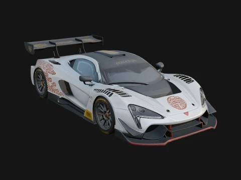 Racing Sports Car Model Design 13 - 3D Print Model 3D Print Model