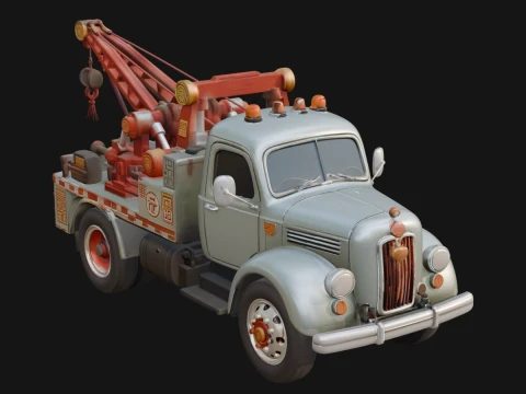Tow Truck Model Design 10 - 3D Print Model 3D Print Model