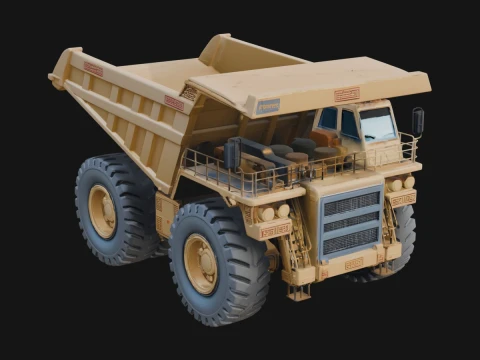 Dump Truck Model Design 10 - 3D Print Model 3D Принт Модель