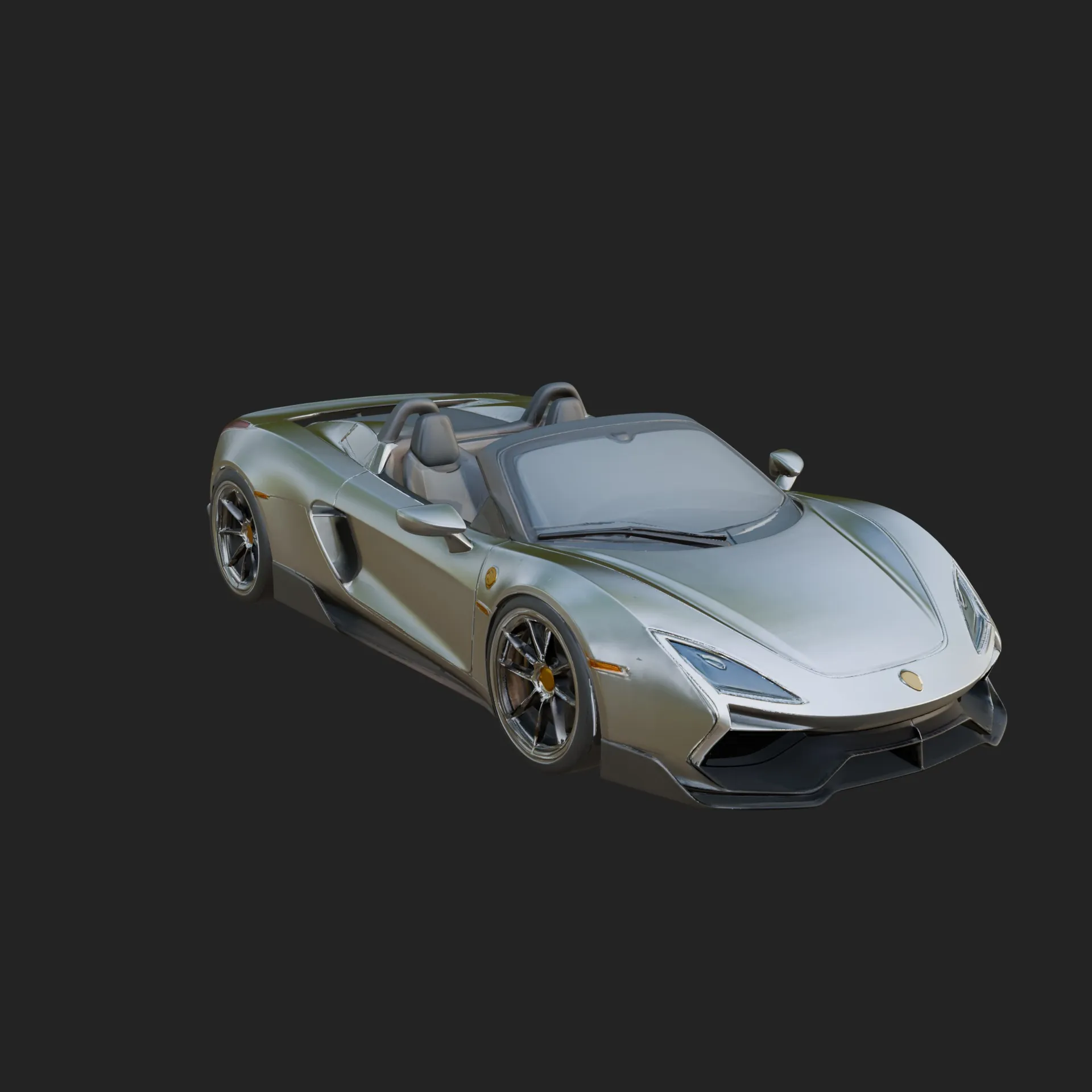 Roadster Supercar Model Design 4 - 3D Print Model 3D Print Model .c4d .max .obj .3ds .fbx .stl .blend 