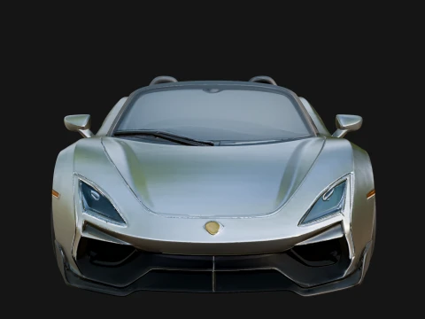 Roadster Supercar Model Design 4 - 3D Print Model 3D Print Model