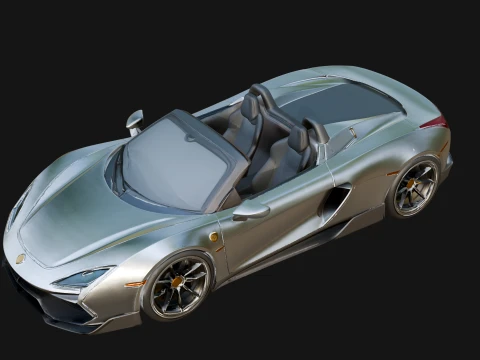 Roadster Supercar Model Design 4 - 3D Print Model 3D Print Model