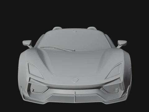 Roadster Supercar Model Design 4 - 3D Print Model 3D Print Model
